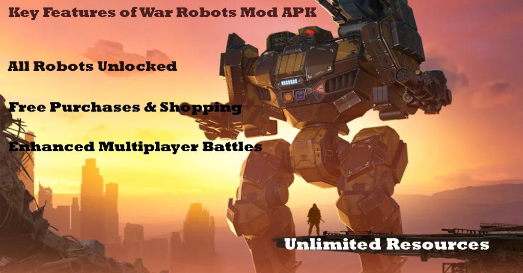 key features of war robots mod apk