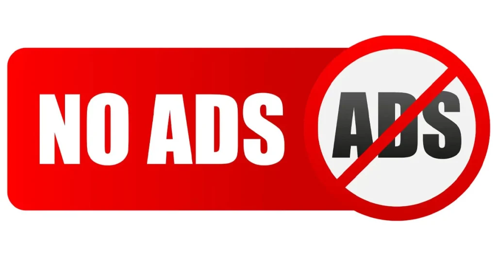 no advertisement