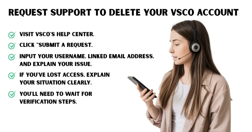 Request Support to Delete Your VSCO Account