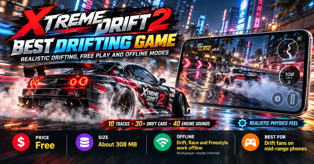 illustration Xtreme Drift 2 Best Drifting Game