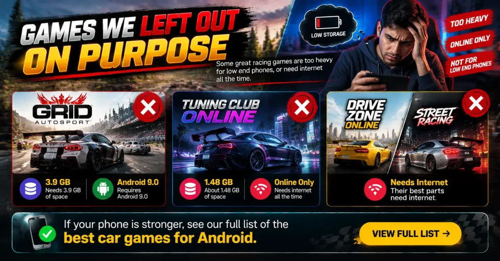 Games We Left Out on Purpose