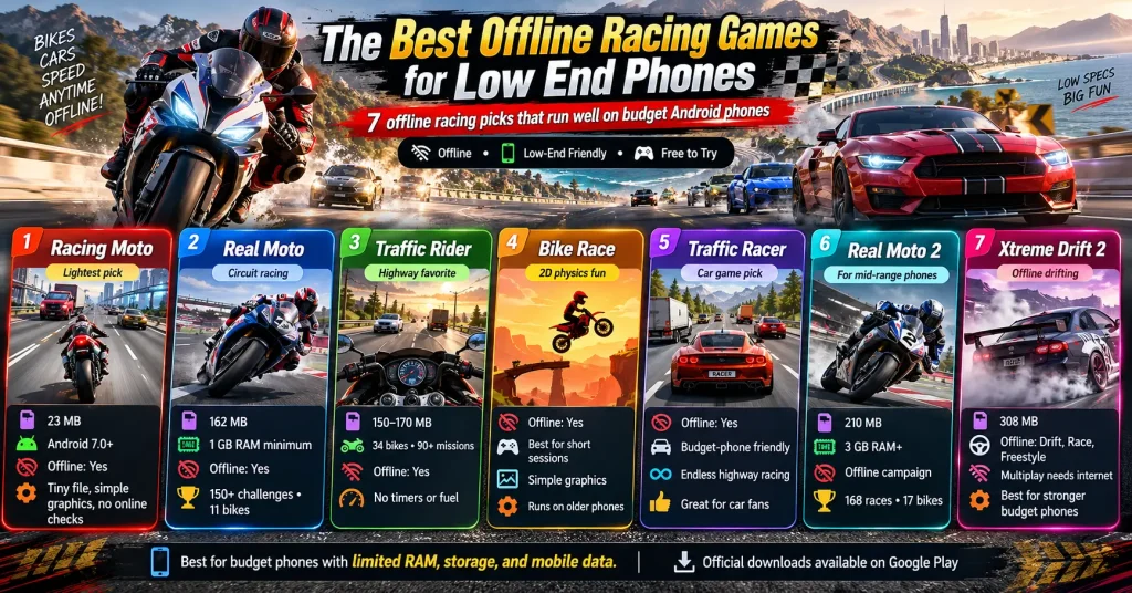 The Best Offline Racing Games for Low End Phones