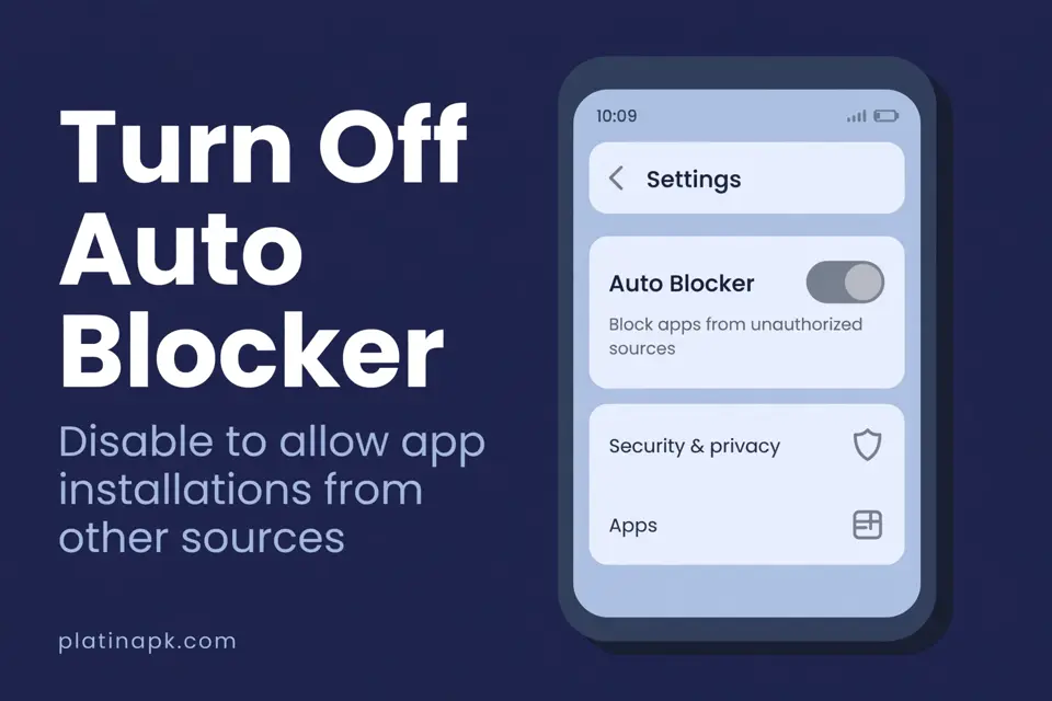 Turn off Samsung Auto Blocker to install APK files