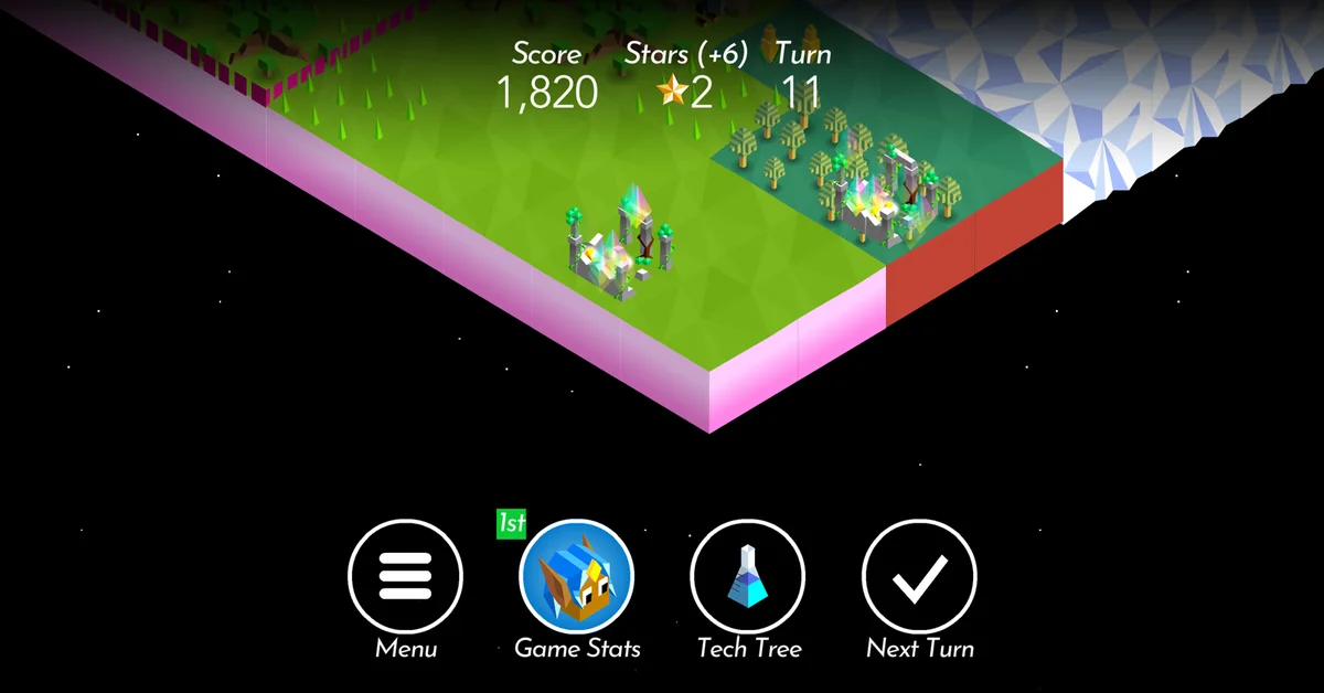 The Battle of Polytopia tribe cities on the map