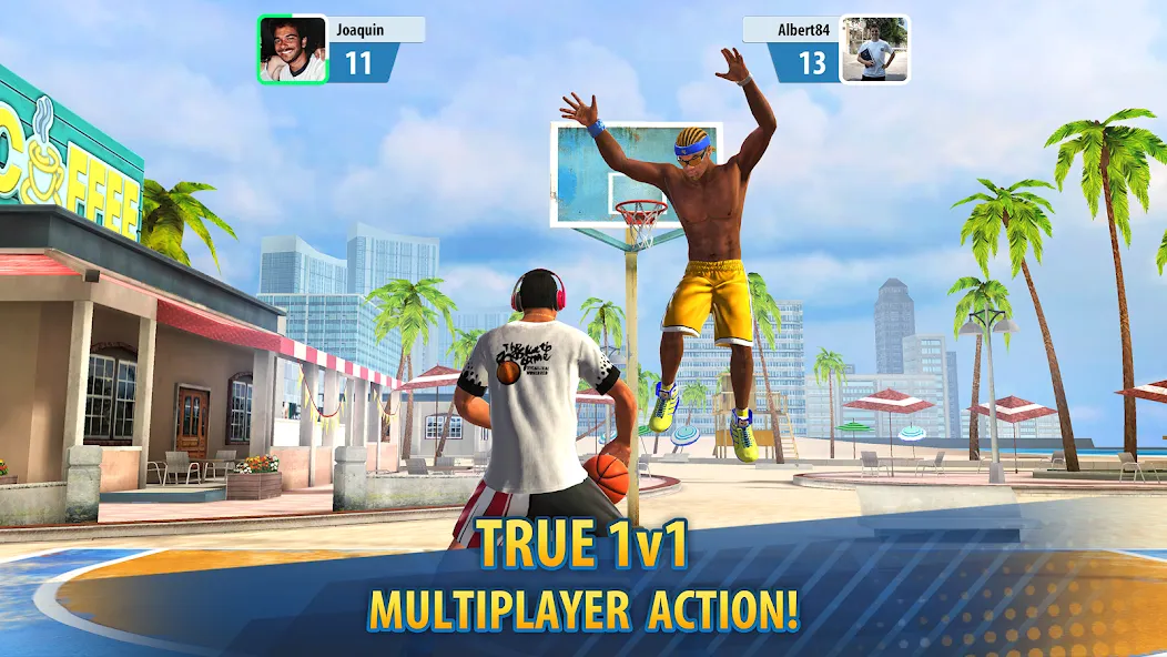 Basketball Stars 1v1 multiplayer basketball gameplay