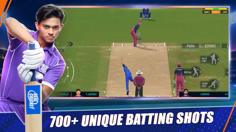 Real Cricket match with licensed IPL teams on Android