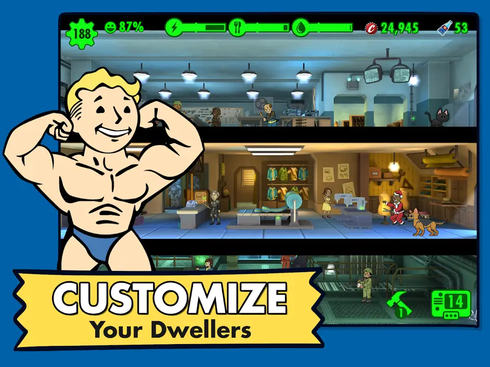 Fallout Shelter vault dwellers