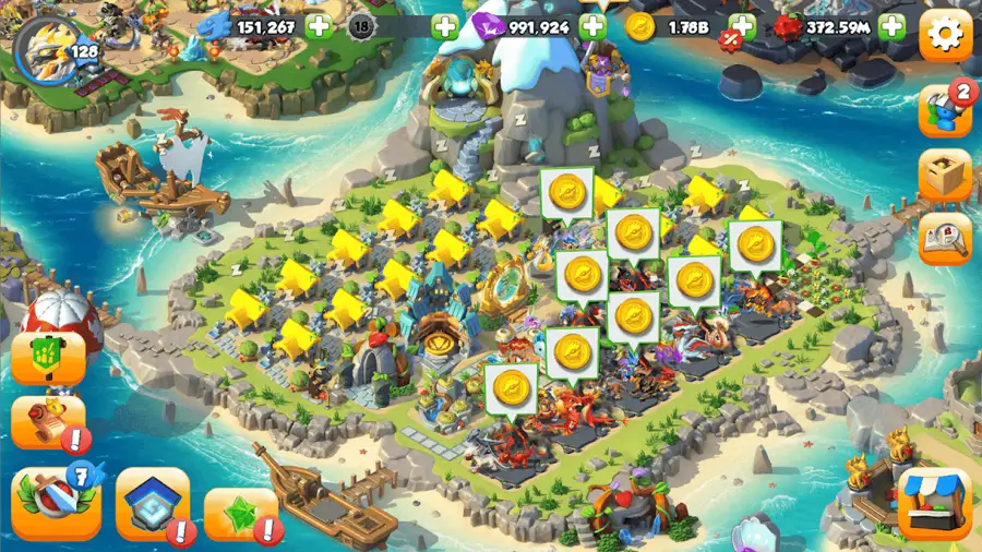 Dragon Mania Legends dragon island