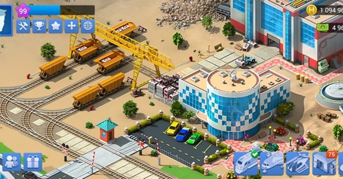 Megapolis railroad and train station