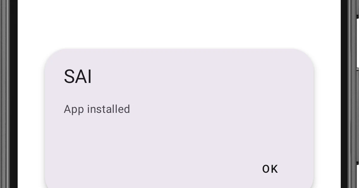 SAI installing split APKs on Android
