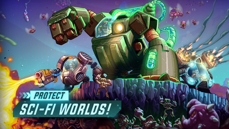 Iron Marines squad defending a base on an alien planet