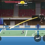 The Spike Volleyball Story MOD APK spike at the net